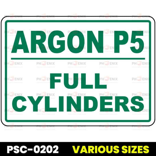 Notice Sign - Argon Gas - OSHA