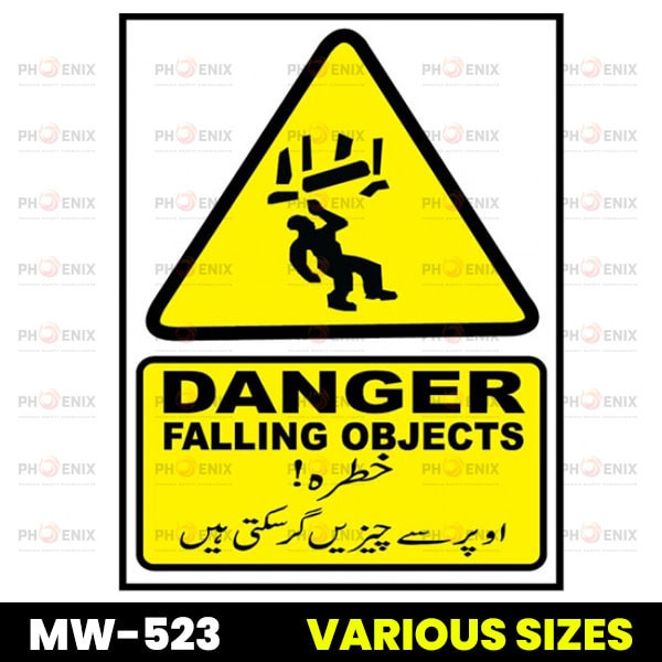 Danger Falling Objects Sign