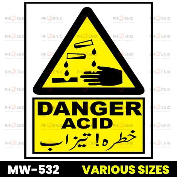 Danger Acid Sign