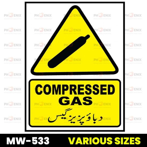 Compressed Gas Sign