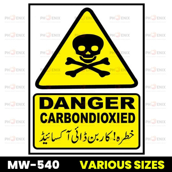 Danger CO2 Sign