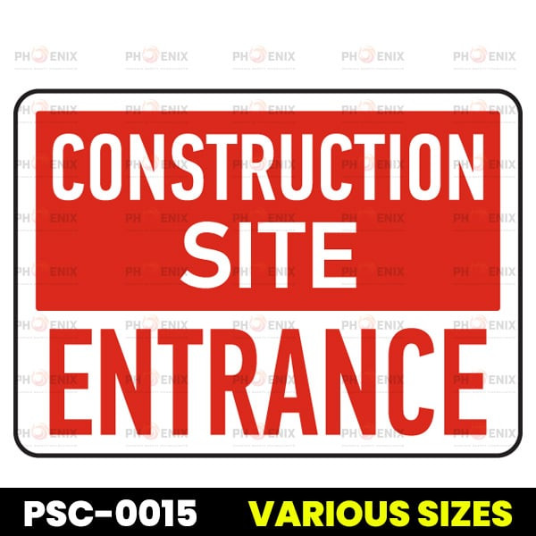 Construction Site Entrance Sign