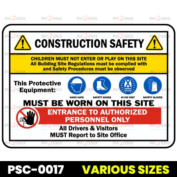 Construction Site Safety Sign