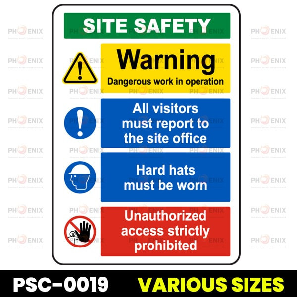 Construction Site Safety Sign