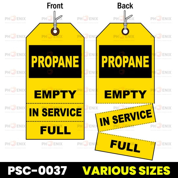 3-Part Propane Cylinder Status Tag