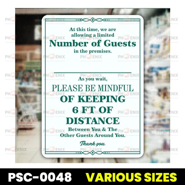 Maximum Occupancy Up To Sign