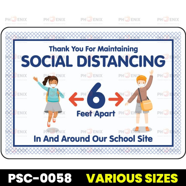 Thank You For Social Distancing School Site Sign