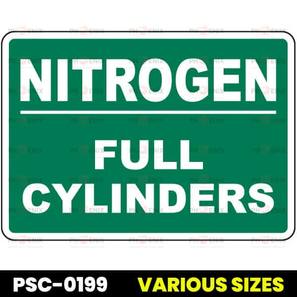 Nitrogen Full Cylinders Sign